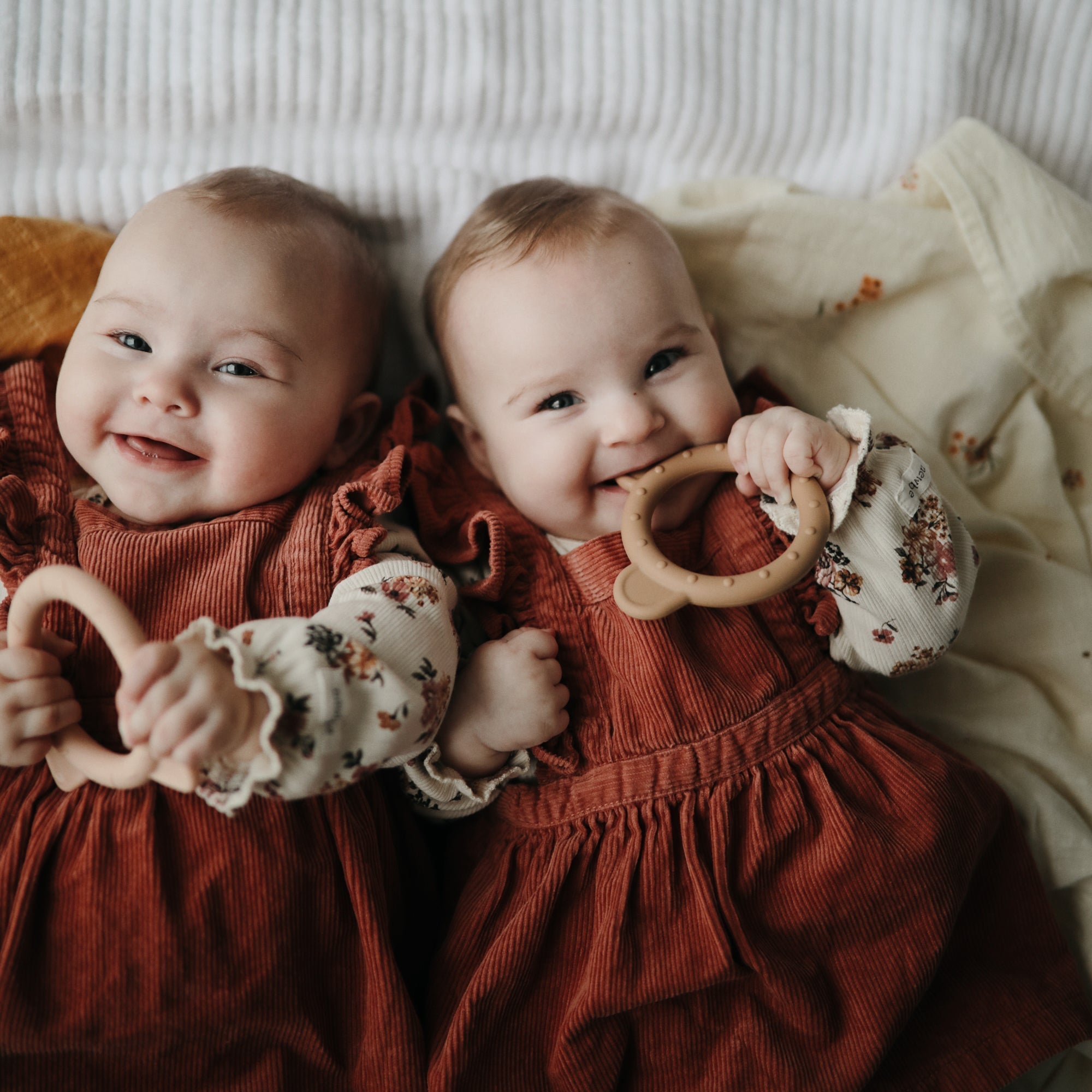 Mushie Silikoninis kramtukas Bear - Ruda - Uogų kopos