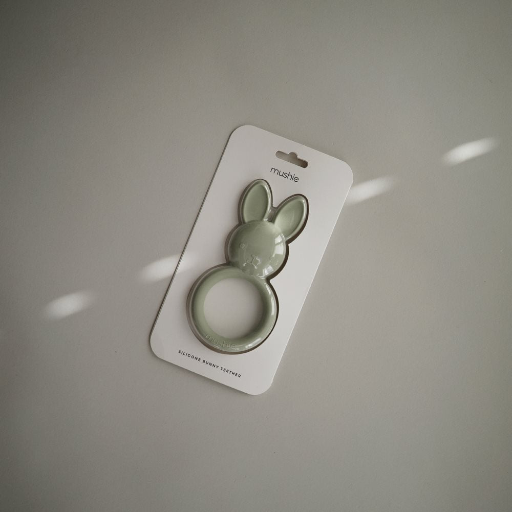 Mushie Silikoninis kramtukas „Bunny“ - Žalia - Uogų kopos