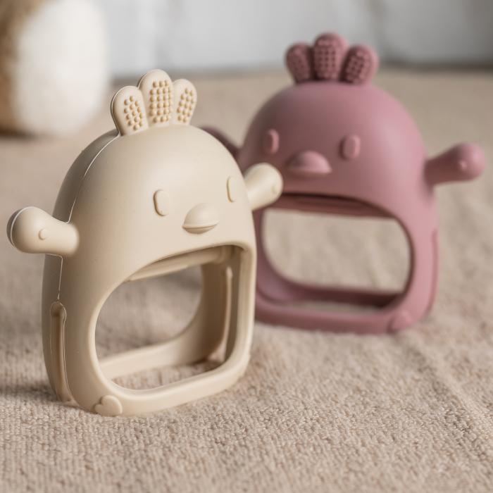 NATTOU Silikoninis kramtukas - Rožinė - Uogų kopos