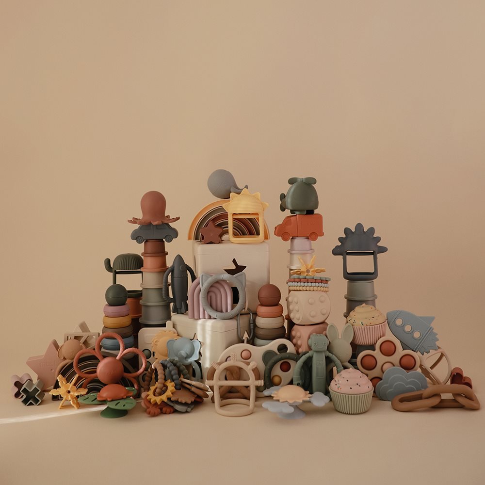 Mushie Silikoninis kramtukas Saulytė - Geltona - Uogų kopos