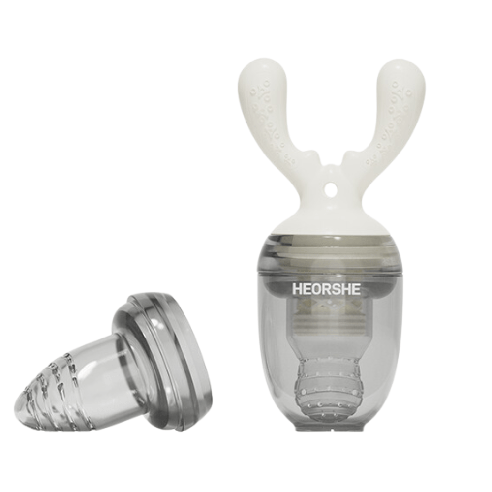 HEORSHE Silikoninis šviežio maisto maitintuvas kūdikiams - Balta - Uogų kopos