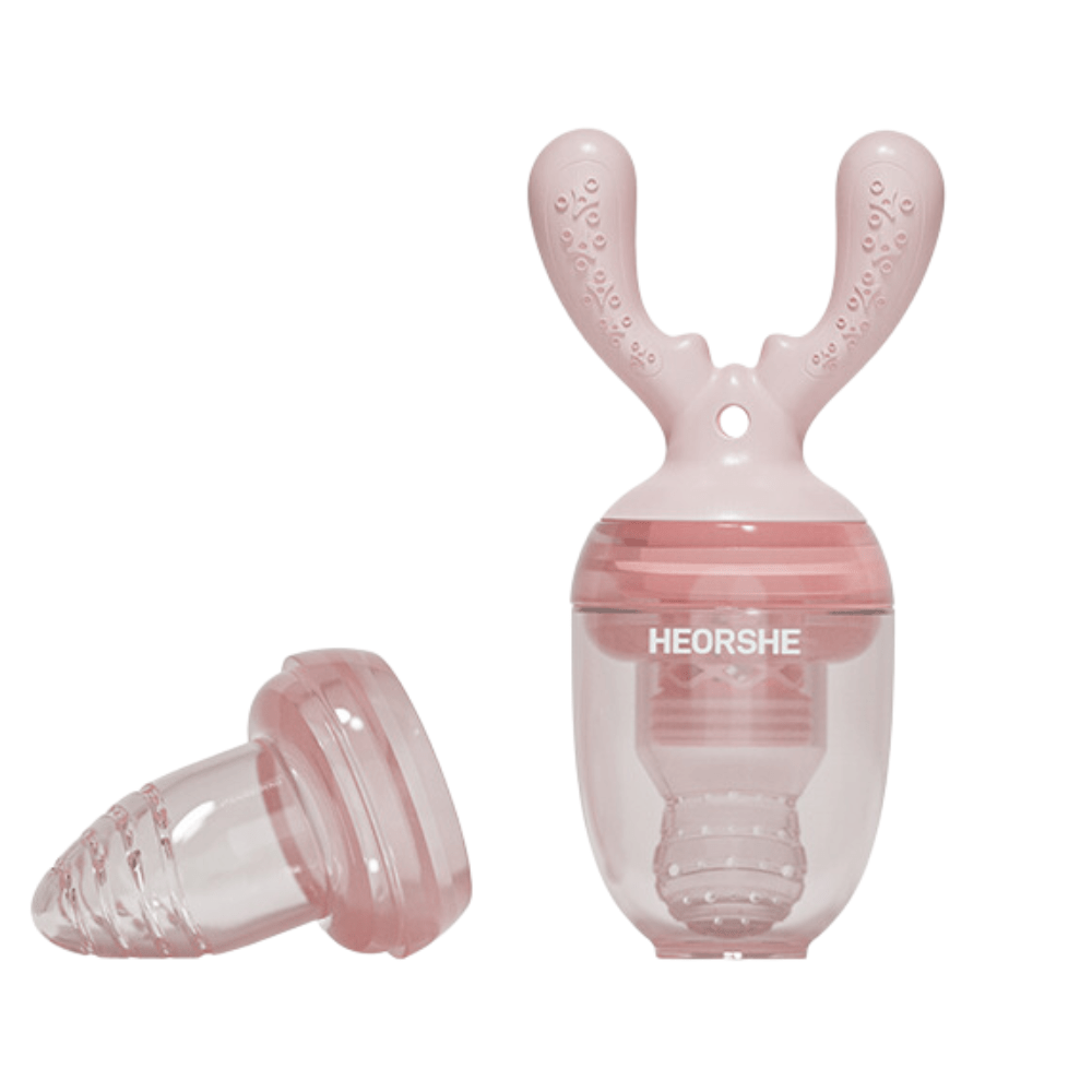 HEORSHE Silikoninis šviežio maisto maitintuvas kūdikiams - Rožinė - Uogų kopos
