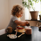 Mushie Silikoninis užkandžių indelis - Dangaus mėlyna - Uogų kopos