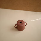 Mushie Silikoninis užkandžių indelis - Kaštoninė - Uogų kopos