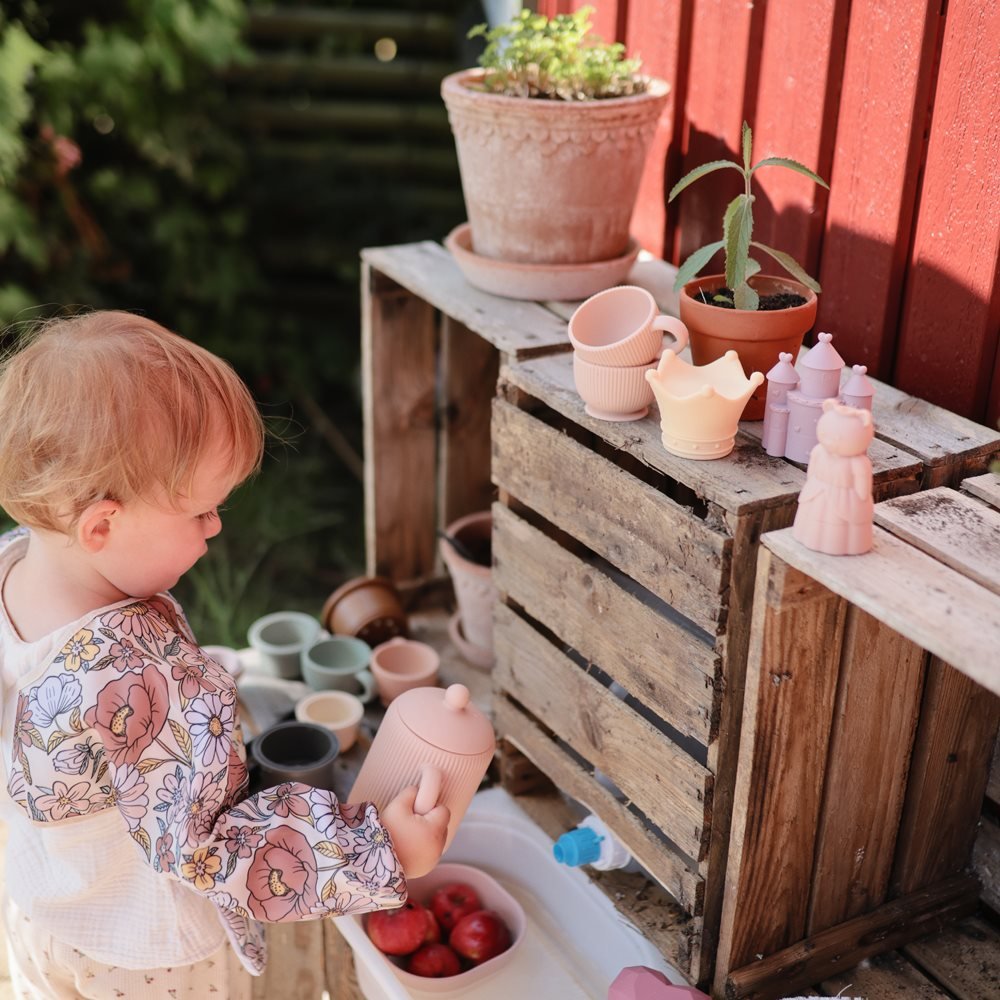 Mushie Silikoninis vonios žaislų rinkinys - Princesė - Uogų kopos