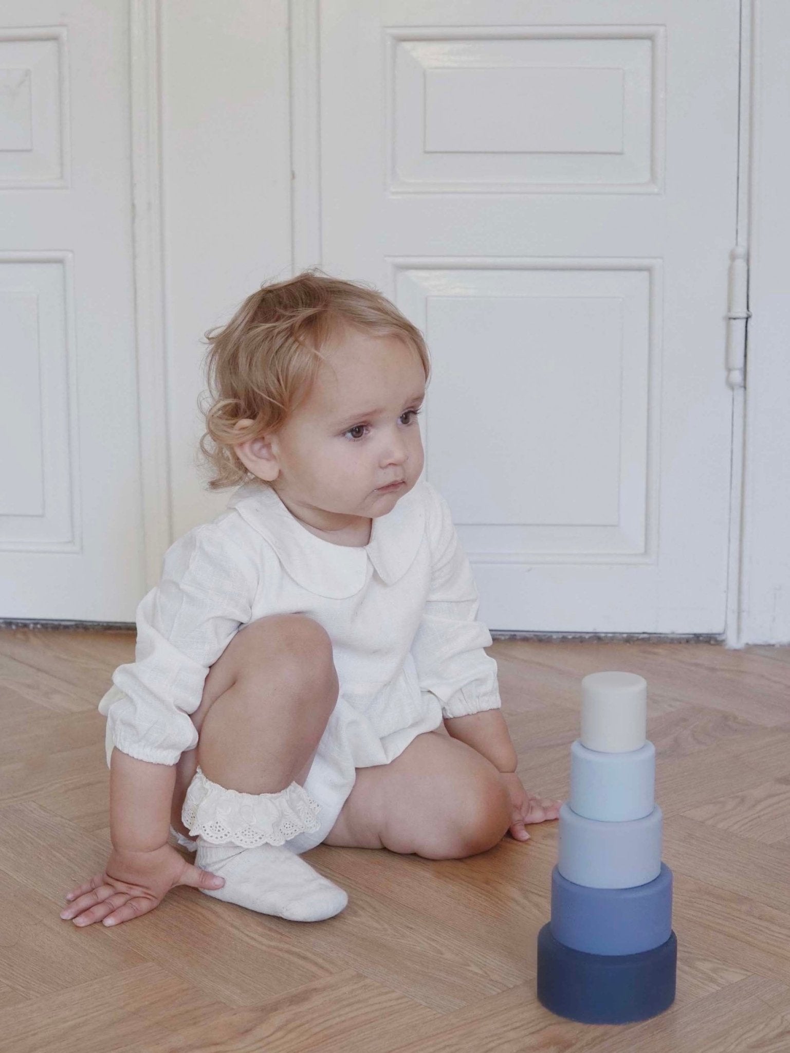 Bobbi Balloon Šliaužtinukas/Suknelė/Romperis - Kreminė Balta - Uogų kopos