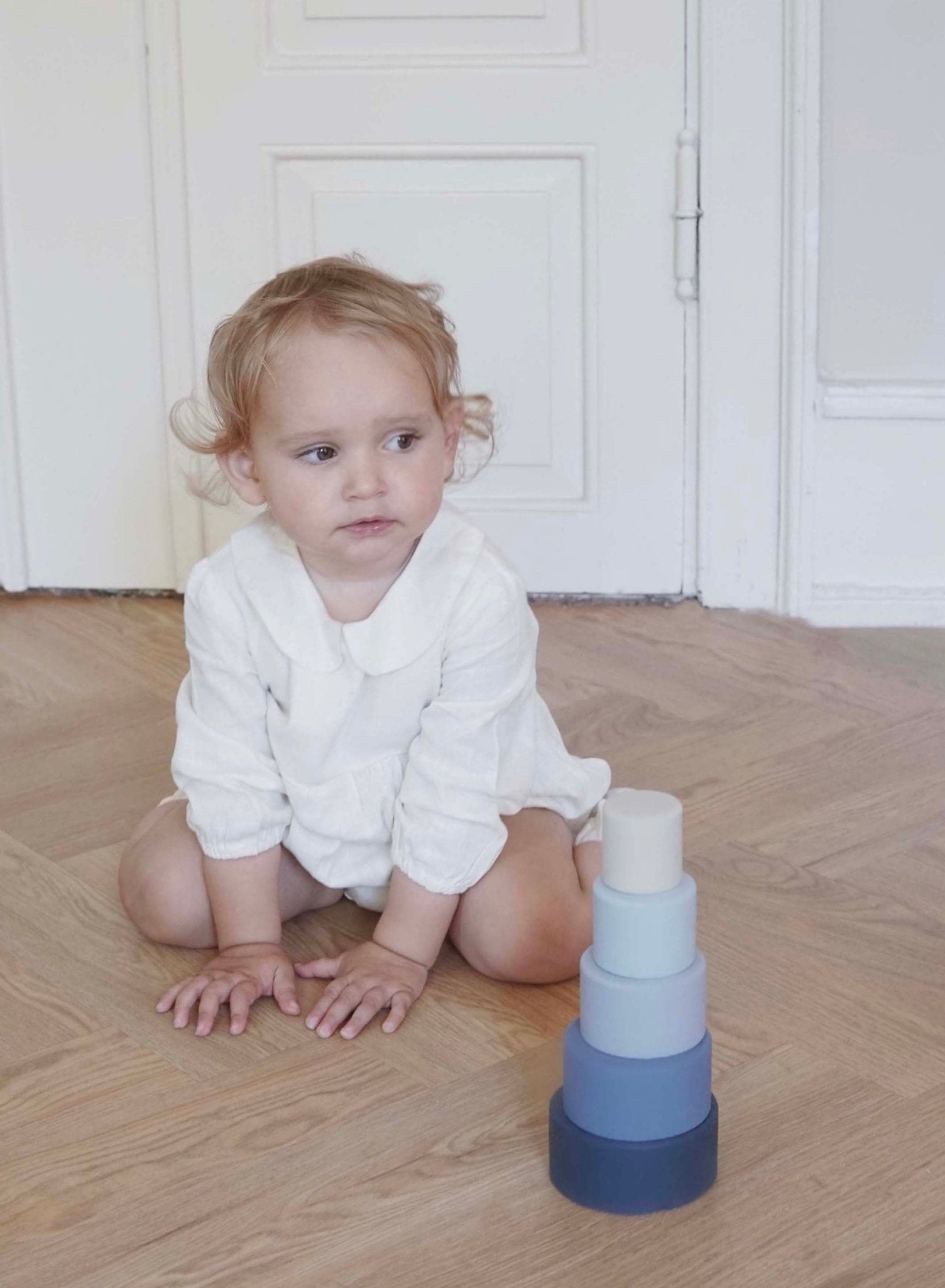 Bobbi Balloon Šliaužtinukas/Suknelė/Romperis - Kreminė Balta - Uogų kopos