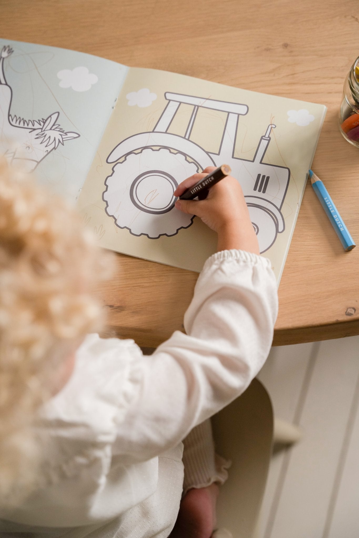 Little Dutch Spalvinimo knygelė „Little Farm" - Uogų kopos