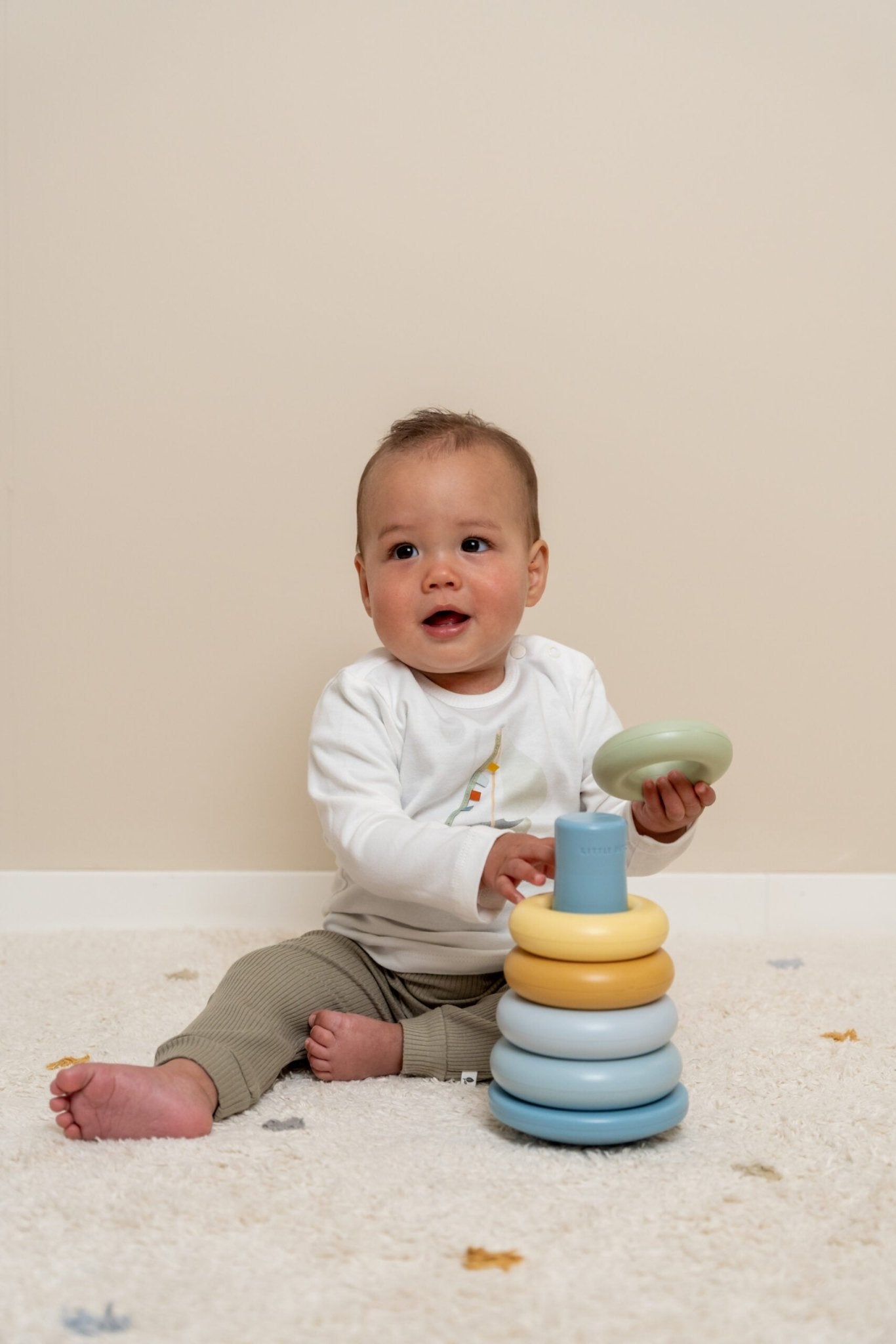 Little Dutch Statymo žiedai - Mėlyna - Uogų kopos