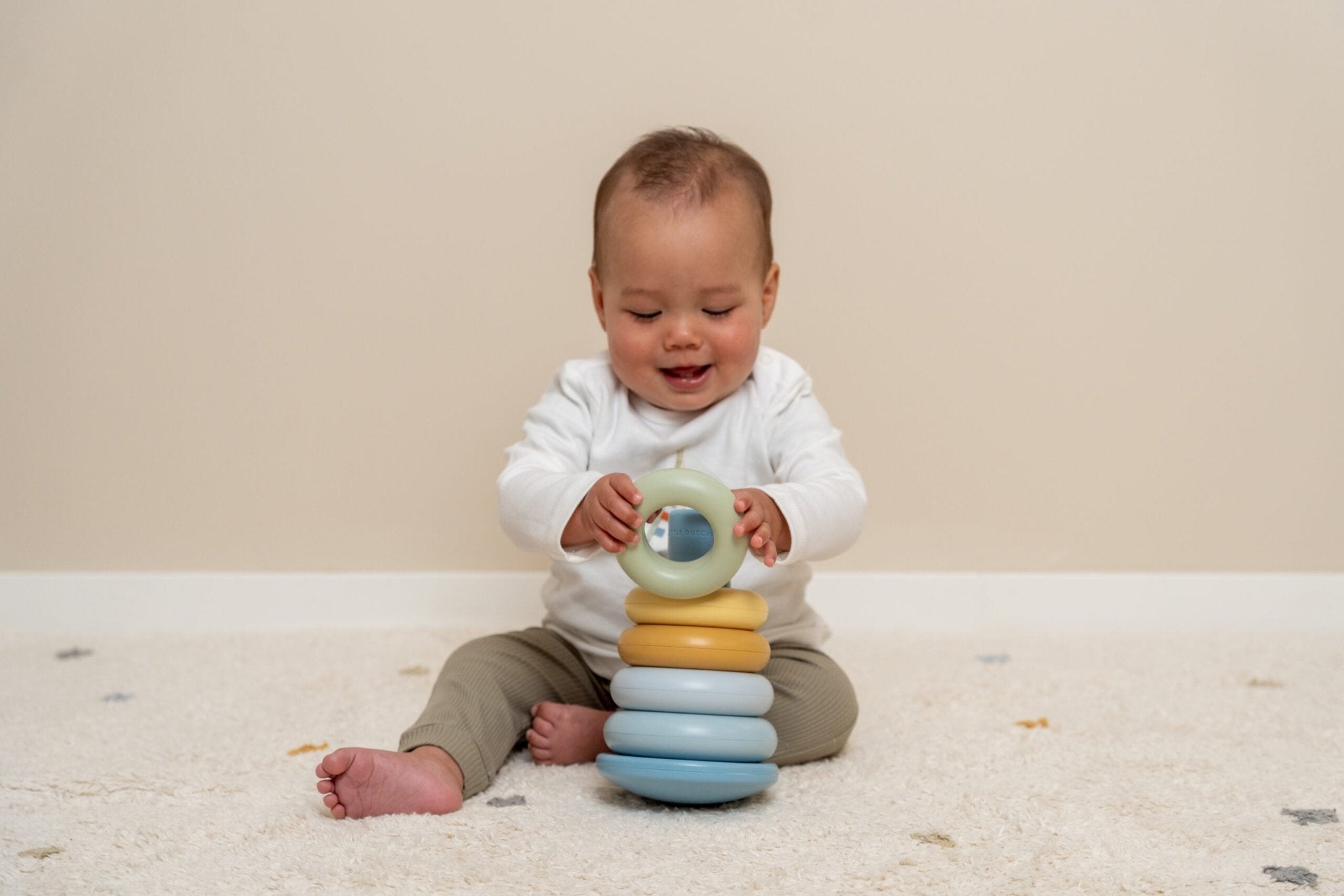 Little Dutch Statymo žiedai - Mėlyna - Uogų kopos