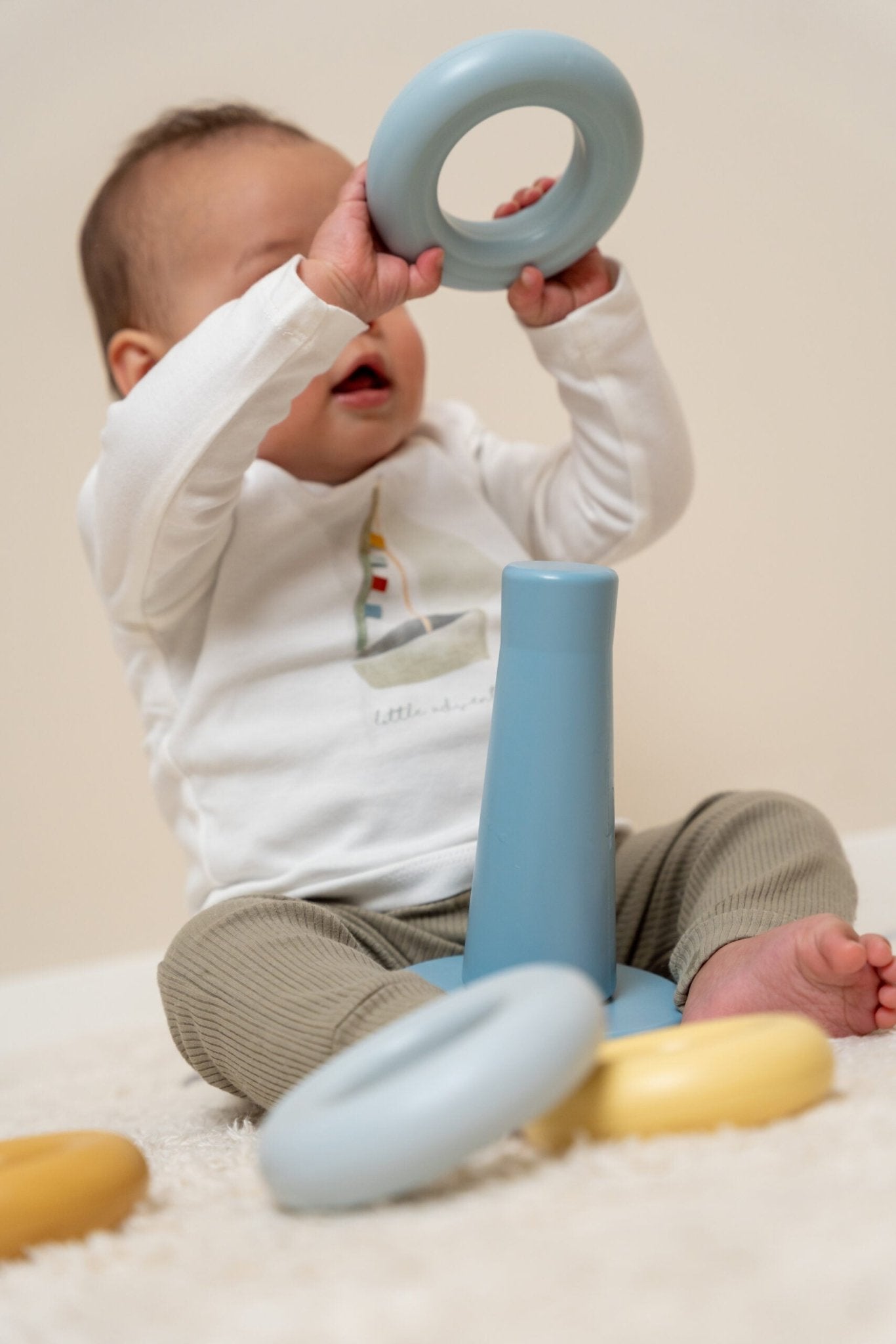 Little Dutch Statymo žiedai - Mėlyna - Uogų kopos