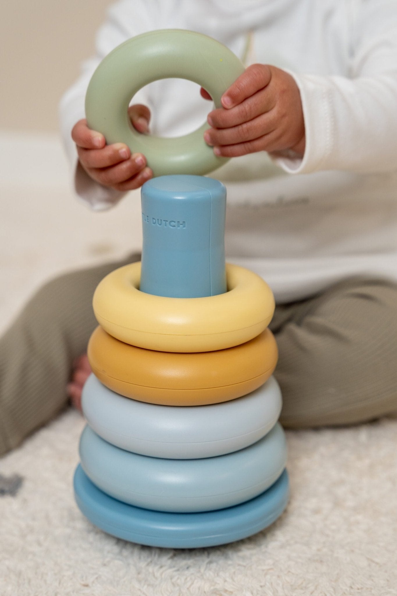 Little Dutch Statymo žiedai - Mėlyna - Uogų kopos