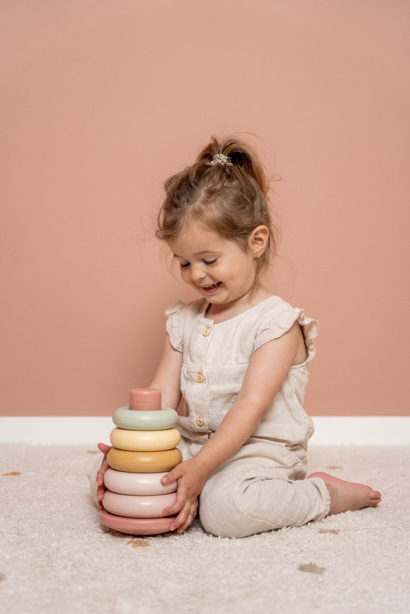 Little Dutch Statymo žiedai - Rožinė - Uogų kopos