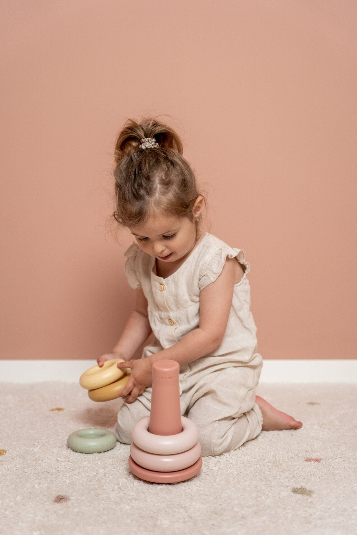 Little Dutch Statymo žiedai - Rožinė - Uogų kopos