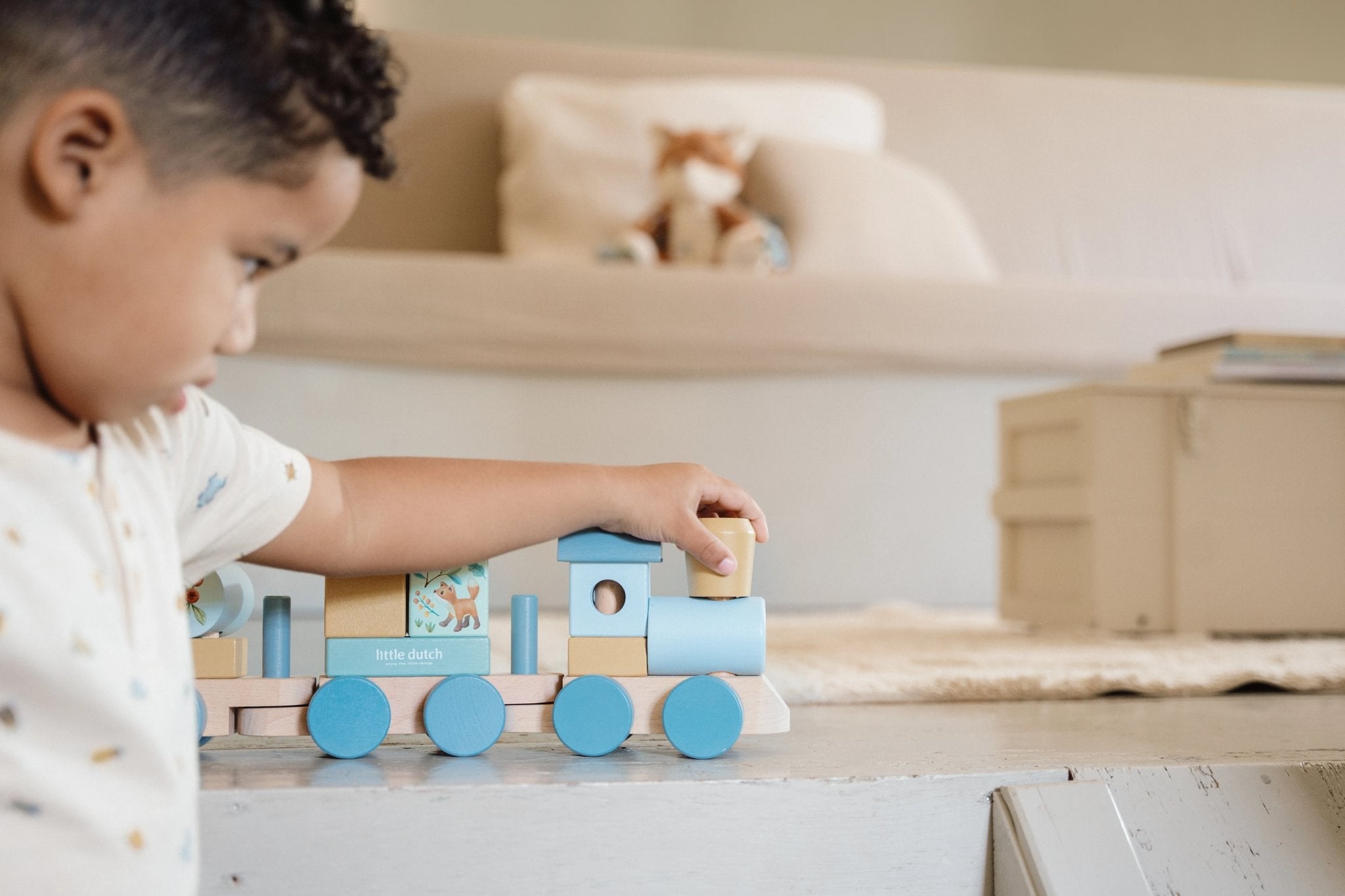 Little Dutch Sustatomas traukinukas „Forest Friends" - Uogų kopos