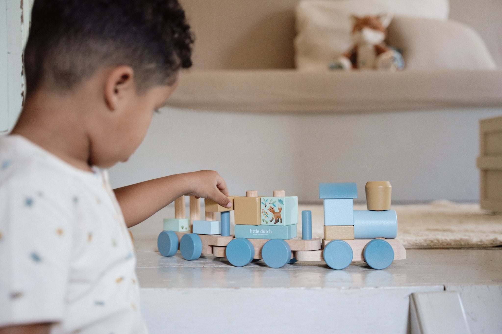 Little Dutch Sustatomas traukinukas „Forest Friends" - Uogų kopos