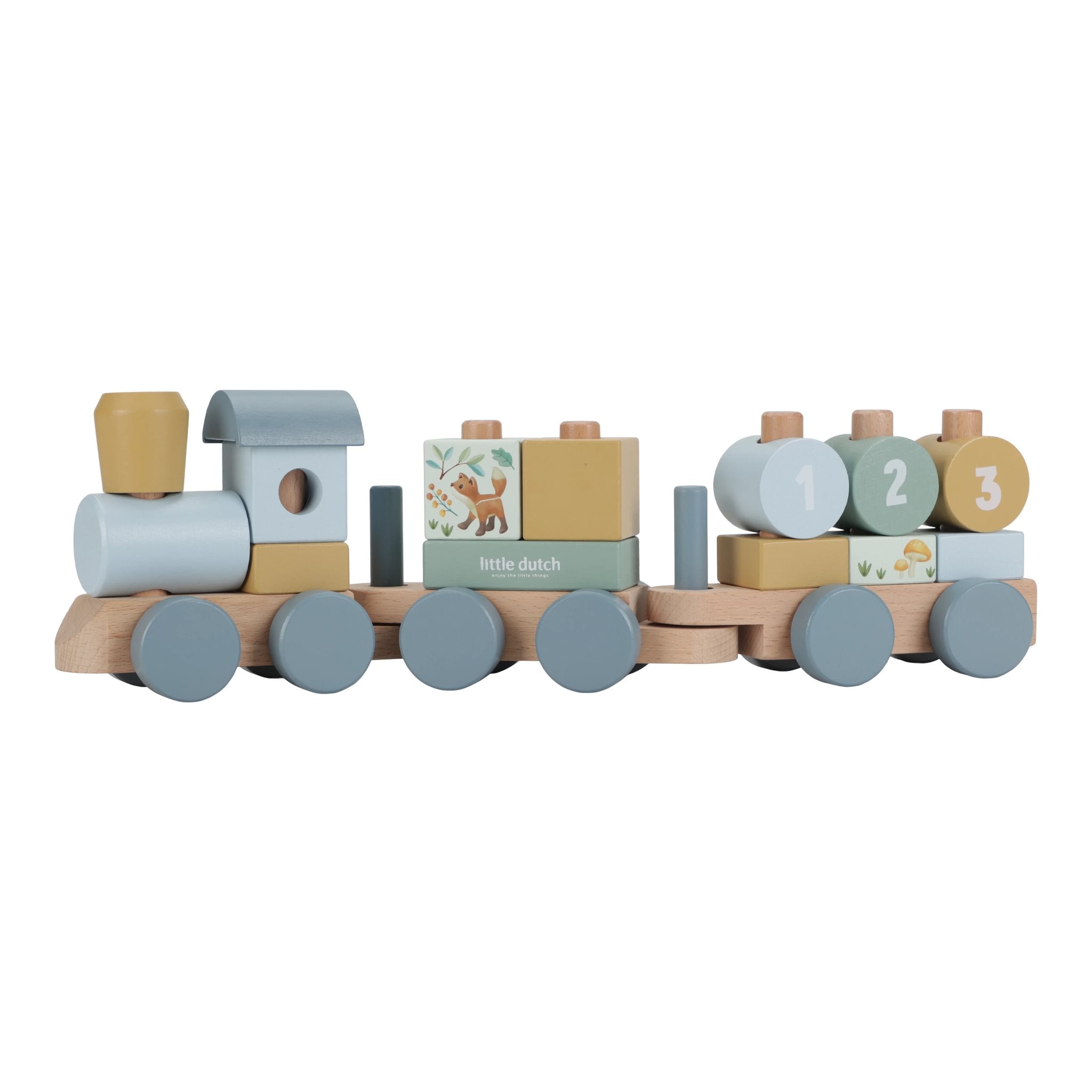 Little Dutch Sustatomas traukinukas „Forest Friends" - Uogų kopos