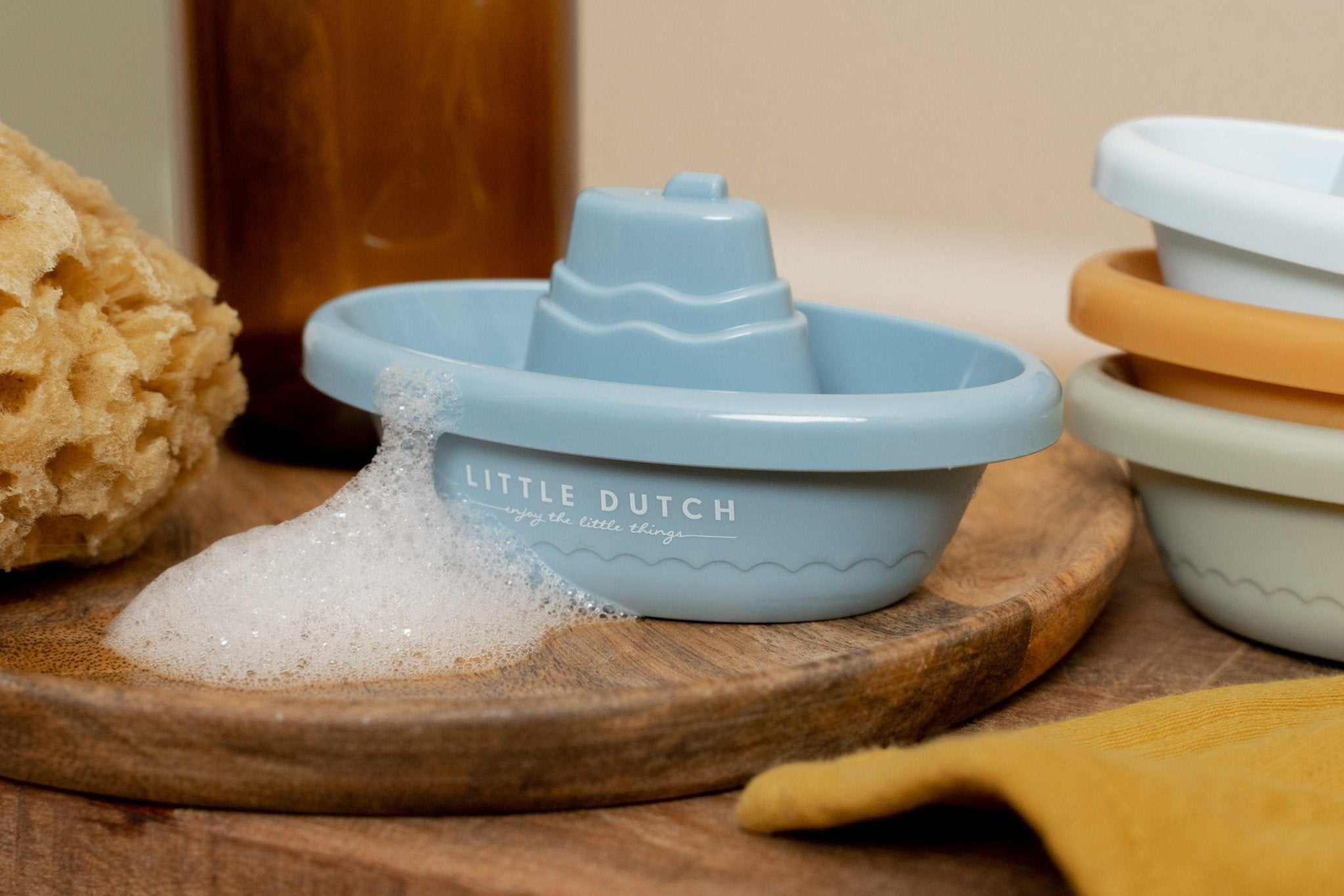 Little Dutch Sustatomi laiveliai - Mėlyna - Uogų kopos