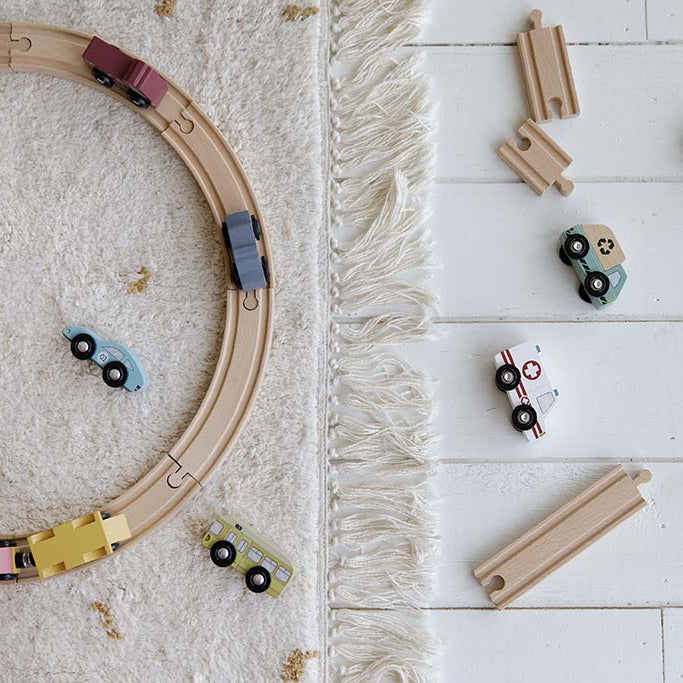 Little Dutch Transporto priemonių rinkinys - Geležinkelio priedas - Uogų kopos