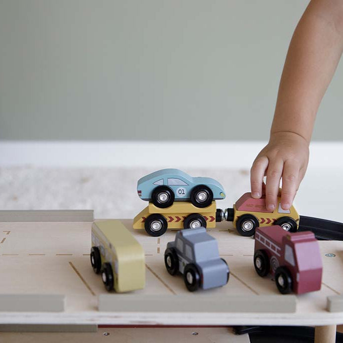 Little Dutch Transporto priemonių rinkinys - Geležinkelio priedas - Uogų kopos