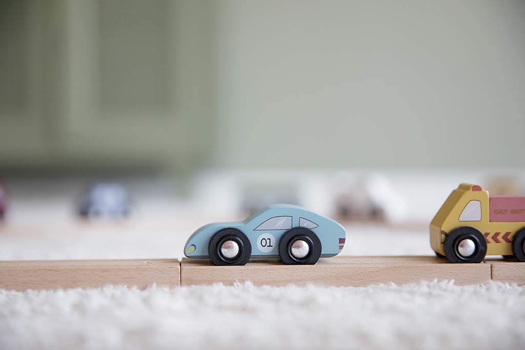 Little Dutch Transporto priemonių rinkinys - Geležinkelio priedas - Uogų kopos