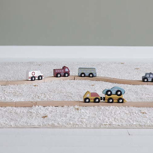 Little Dutch Transporto priemonių rinkinys - Geležinkelio priedas - Uogų kopos