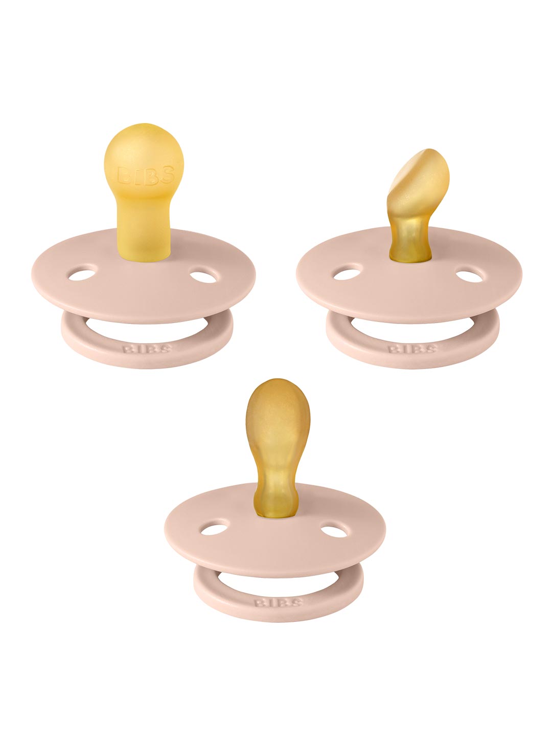 BIBS Try - It pirmieji kūdikio čiulptukai 3vnt. - Blush - Uogų kopos