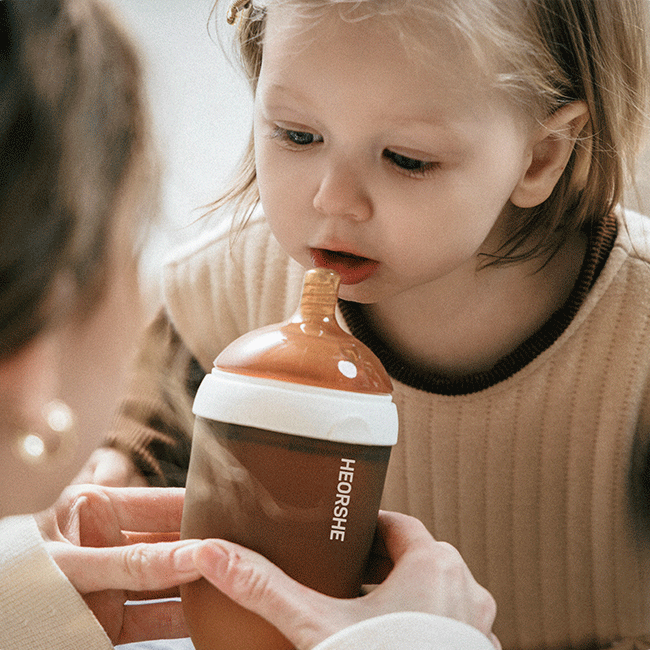 HEORSHE Ultra Wide Neck buteliukas 160ml.,0 - 3 mėn. - Juoda - Uogų kopos