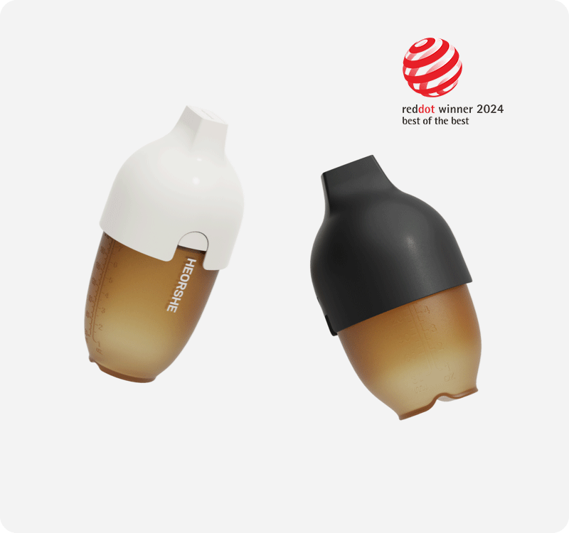 HEORSHE Ultra Wide Neck buteliukas 160ml.,0 - 3 mėn. - Juoda - Uogų kopos