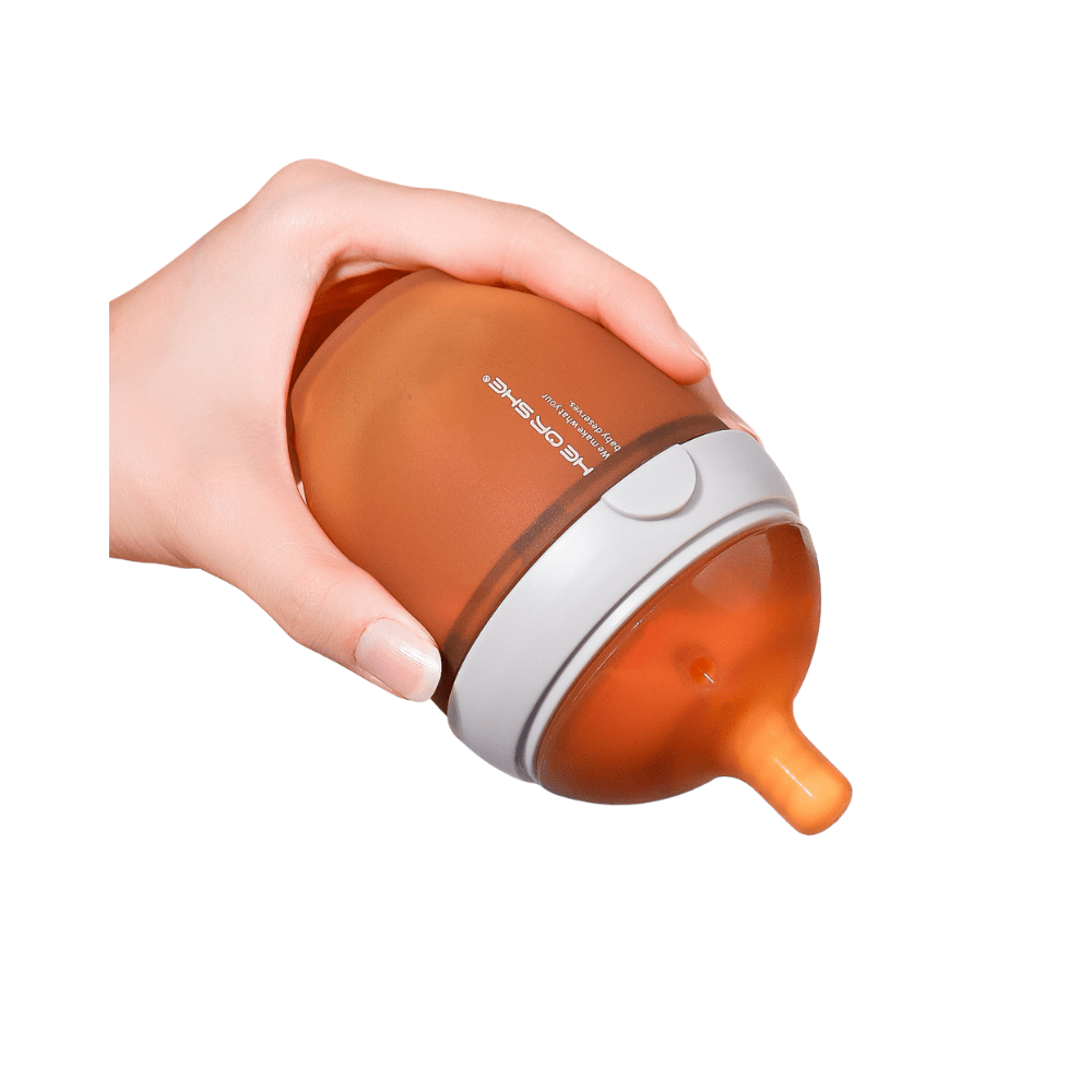 HEORSHE Ultra Wide Neck buteliukas 160ml.,0 - 3 mėn. - Pilka - Uogų kopos