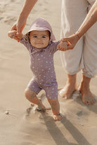 Little Dutch Užrišama dvipusė kepurė nuo saulės "Vintage Little Flowers/Mauve" - Uogų kopos