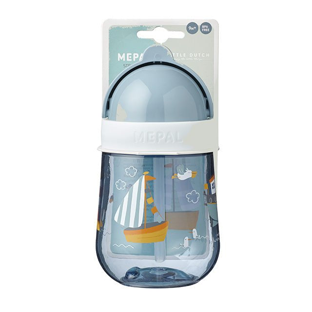 Little Dutch Vaikiška gertuvė su šiaudeliu 300 ml "Jūreivio įlanka" - Uogų kopos