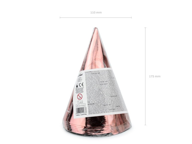 PartyDeco Vakarėlio kepurėlės „Rožinė" - Uogų kopos