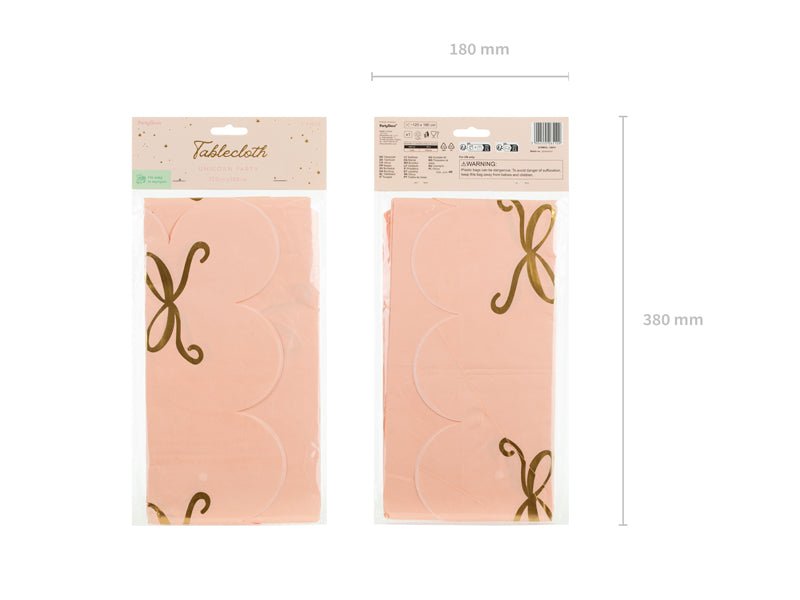 Uogų kopos Vienkartinė, popierinė staltiesė „Kaspinai“ 180 x 120 cm - Uogų kopos