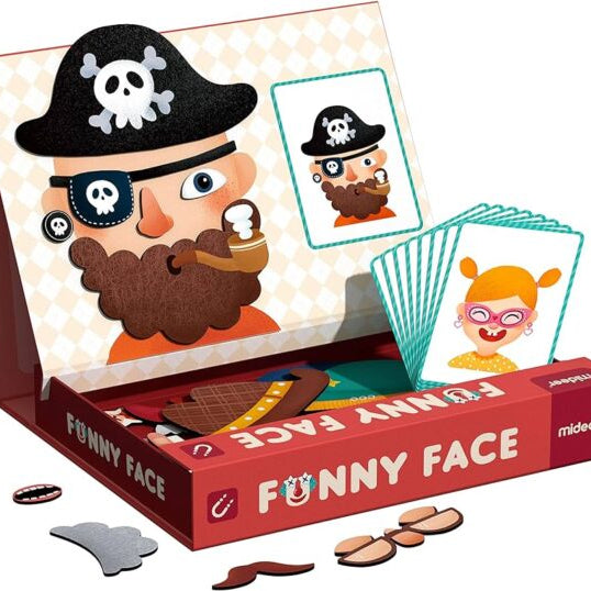 Mideer Žaidimų rinkinys su magnetine lenta - Juokingi veidai - Uogų kopos