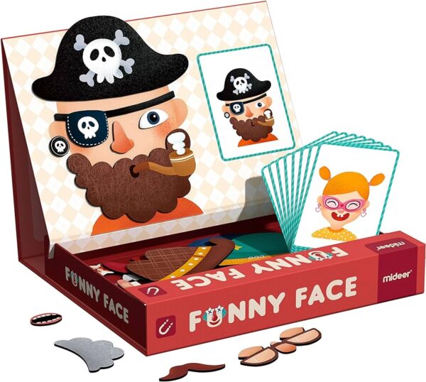 Mideer Žaidimų rinkinys su magnetine lenta - Juokingi veidai - Uogų kopos