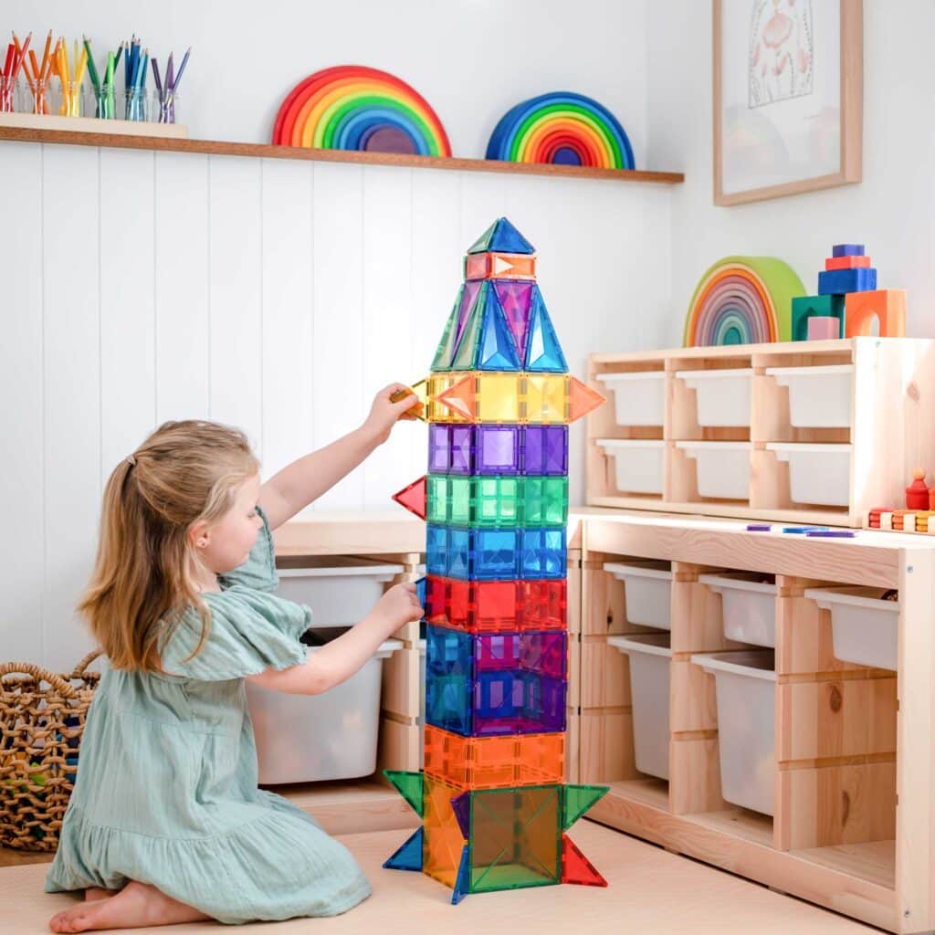 Connetix 102 vnt. Connetix kūrybinis rinkinys - Rainbow Creative Pack - Uogų kopos