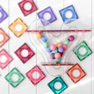 Connetix 106 vnt. Connetix pastelinis rutuliukų trasos rinkinys - Pastel Ball Run Pack - Uogų kopos