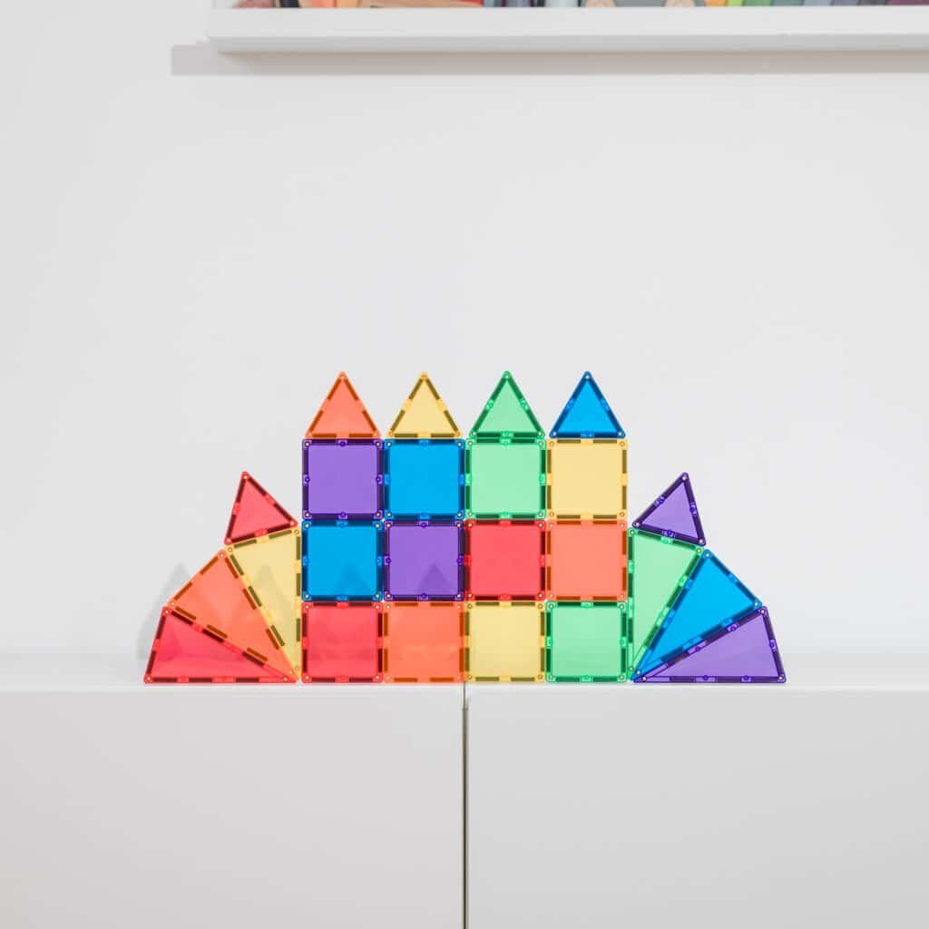 Connetix 24 vnt. Connetix mini rinkinys - Rainbow Mini Pack - Uogų kopos