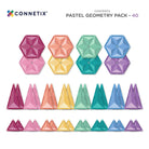 Connetix 40 vnt. Connetix pastelinis „Geometry“ rinkinys - Pastel Geometry Pack - Uogų kopos