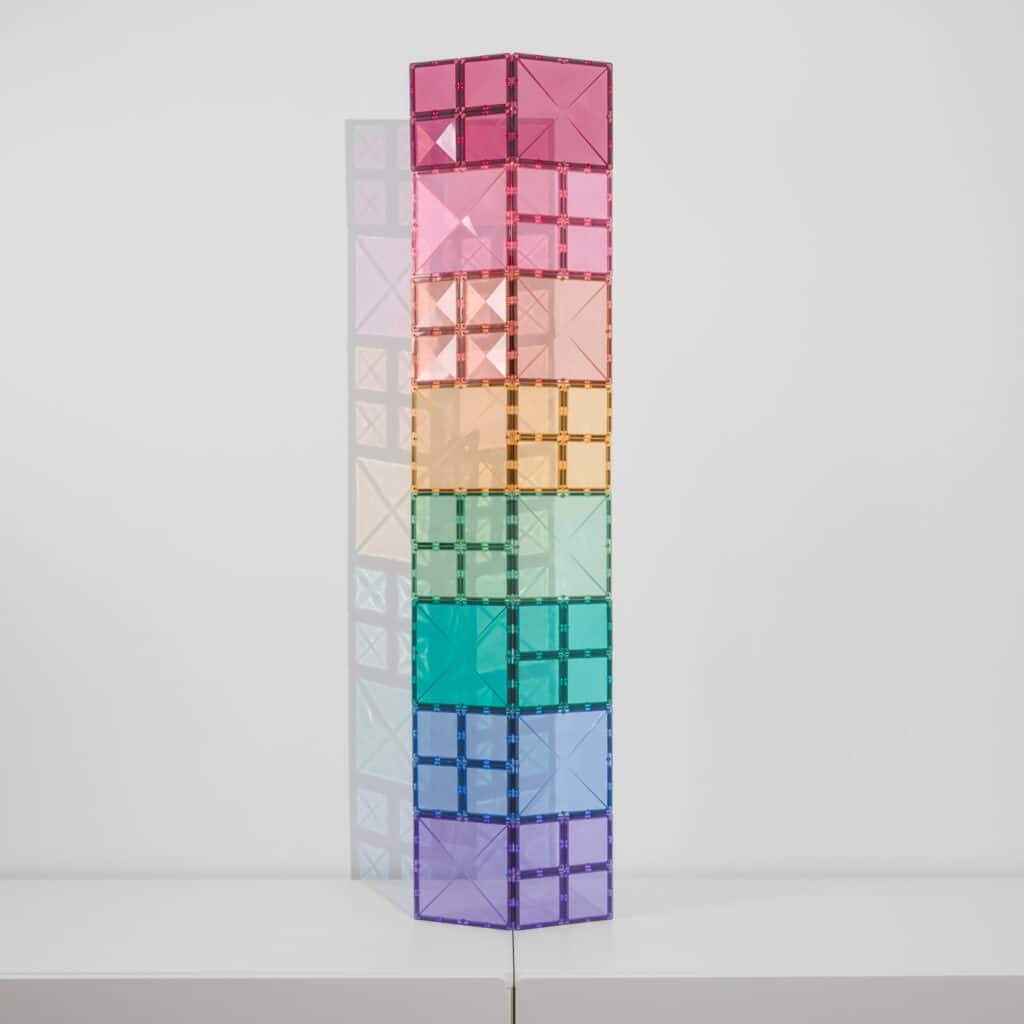 Connetix 40 vnt. Connetix pastelinis kvadratų rinkinys - Pastel Square Pack - Uogų kopos