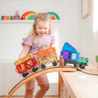 Connetix 50 vnt. Connetix transporto rinkinys - Rainbow Transport Pack - Uogų kopos