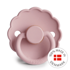 FRIGG Daisy čiulptukas - Apvalus kaučiukinis - Baby Pink - 1 dydis - Uogų kopos