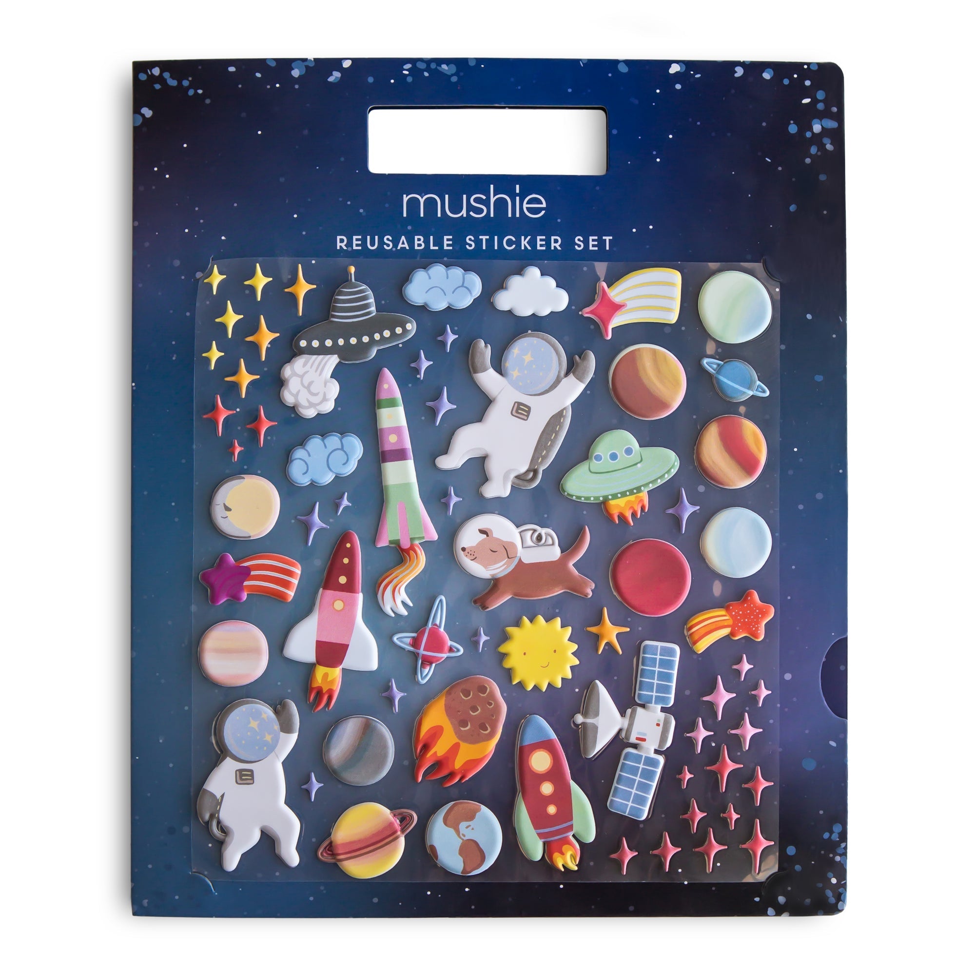 Mushie Daugkartinių lipdukų rinkinys - Kosmosas - Uogų kopos