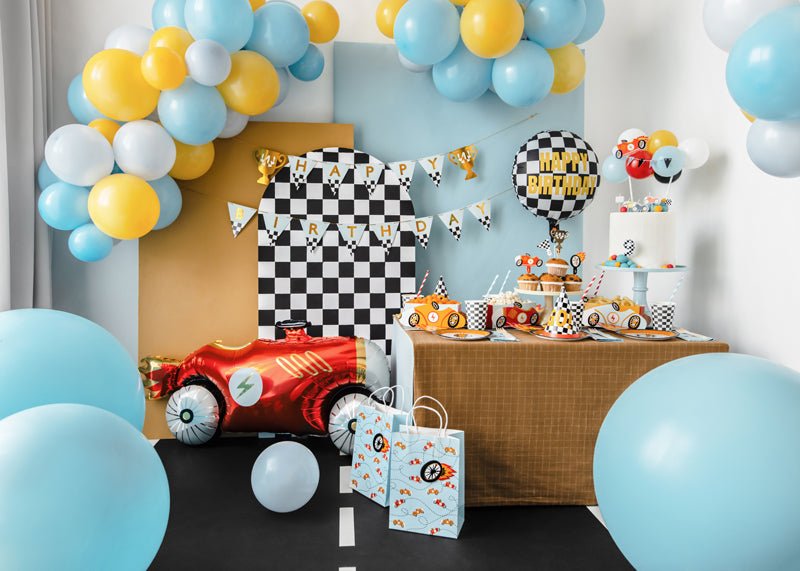 PartyDeco Dovanų maišelis „Automobiliai“, 10,5 x 18 x 25 cm - Uogų kopos