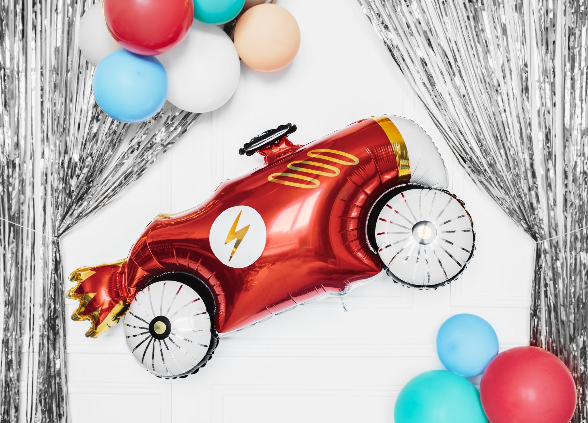 PartyDeco Folinis balionas „Automobilis“, 111 x 63 cm - Uogų kopos