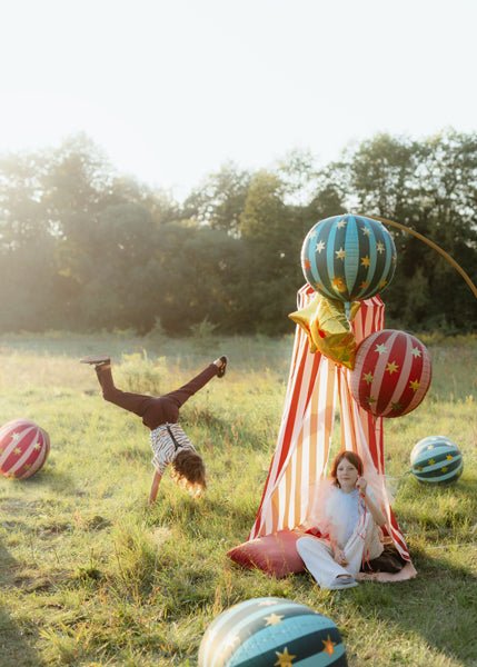 PartyDeco Folinis balionas „Cirkas“, 75 cm - Raudona - Uogų kopos