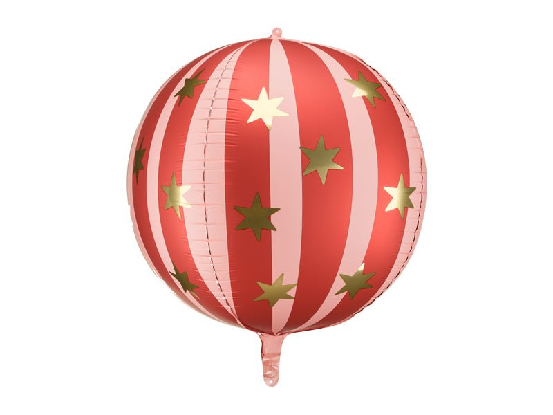 PartyDeco Folinis balionas „Cirkas“, 75 cm - Raudona - Uogų kopos