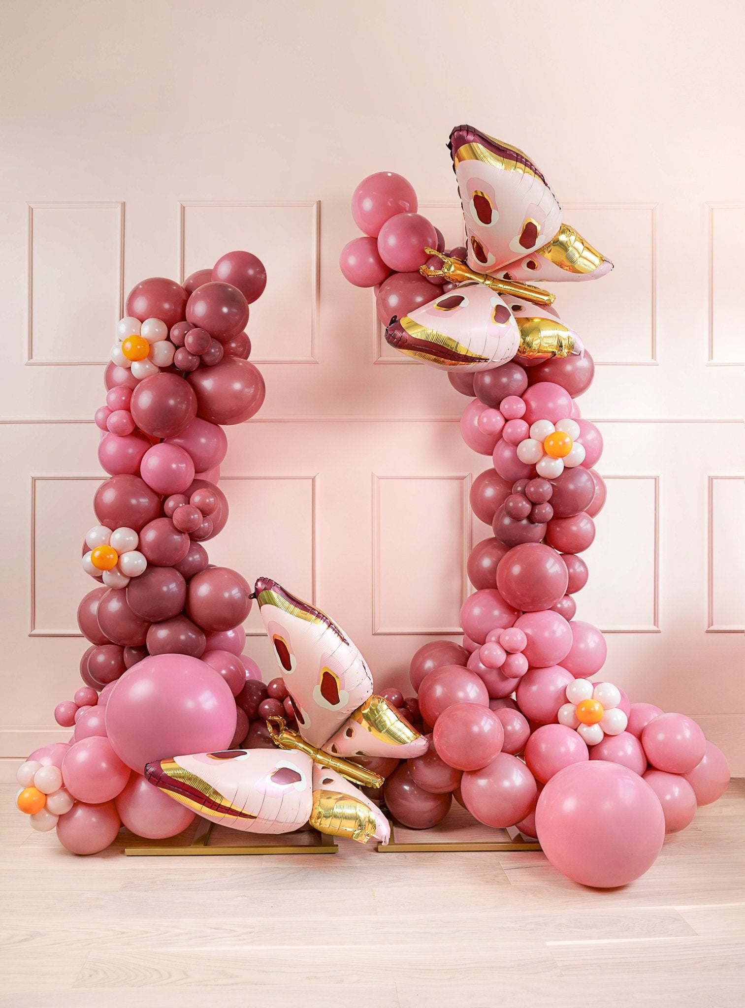 PartyDeco Folinis balionas „Drugelis“, 120 x 87 cm - Uogų kopos