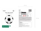 PartyDeco Folinis balionas „Futbolo kamuolys“, 35cm - Uogų kopos